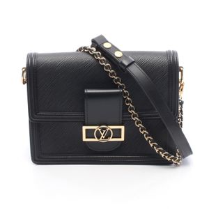 [중고] LOUIS VUITTON 숄더백 도핀 NV MM M56141 느와르 레더 도핀MM 여성용 Used A