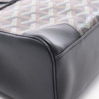 【二手】 GOYARD Saigon Mini 兩用手提包 SAIGONMINTY01CL03P 黑色/ブラウン/米色 PVC塗層帆布皮革 Saigon Mini 兩用手提包