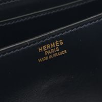 【二手】愛馬仕 HERMES 單肩包 Dolly 藍色靛藍小牛皮（牛皮） Dolly 藍色靛藍 女士二手 B