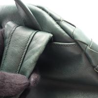 【二手】Bottega BOTTEGA VENETA雙肩包，編織工藝，綠色皮革，男士，二手 B