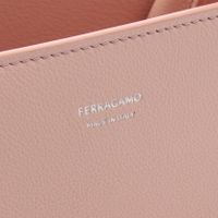 【중고】 Salvatore Ferragamo HUG 스몰 2WAY 손가방 215608 베이비 핑크 레더 Hug 손가방 M 여성용 Used A