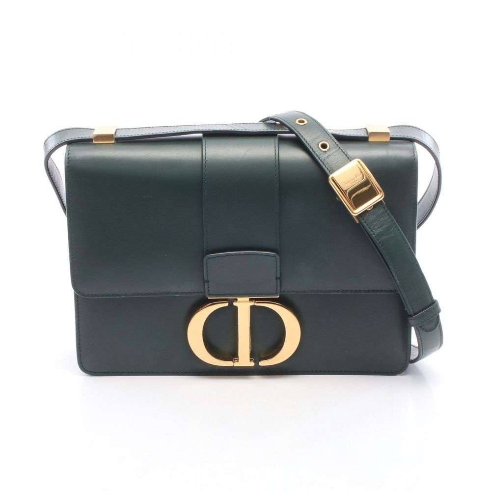 【중고】 Dior 숄더백 30 MONTAIGNE 몽테뉴 M9203UMOS 그린 레더 오블리크 30 Montaigne 가방 여성용 Used A