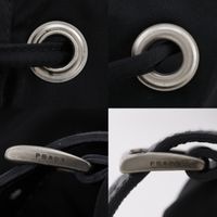 Prada 雙肩包/日用包，尼龍材質，黑色（NERO），單肩包，A5 尺寸，皮帶扣，女款 [二手]