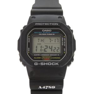 สภาพเหมือนใหม่ คาสิโอ G-SHOCK DW-5600UE-1JF เรซิน สีดำ ระบบควอตซ์ นาฬิกาดิจิทัล สีดำ G-SHOCK 1478【มือสอง】คาสิโอ