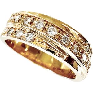 Size 11.5, Diamond 0.44ct Ring/Band, K17 equivalent, 5.0g, Women's [Used]