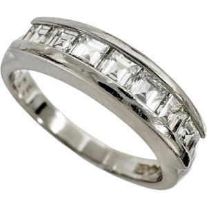 Size 16.5, Diamond 1.05ct Ring, Pt900 Platinum, 6.5g, Women's [Used]