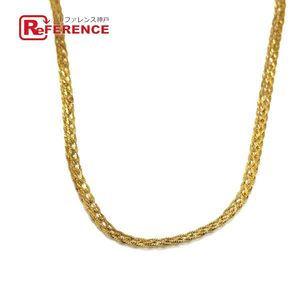 Jewelry K18YG 6-strand braided necklace