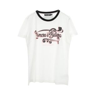 [Used] DOLCE & GABBANA Short-Sleeve Printed T-Shirt F8H32T Cotton T-Shirt Women's Used B