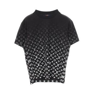 [Used] Louis LOUIS VUITTON Short-Sleeve T-Shirt, Monogram Gradient RM202 NPG HJY77W, Black Cotton T-Shirt, Men's, Used A