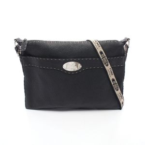 【二手】芬迪FENDI Selleria 8BT093 黑色皮革肩背包 女士二手 A