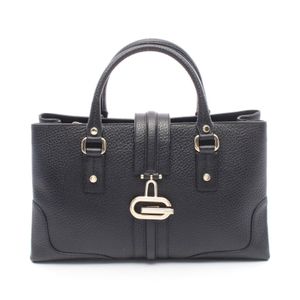 【二手】Gucci GUCCI 手提包 131325 黑色皮革手提包 女士二手 A