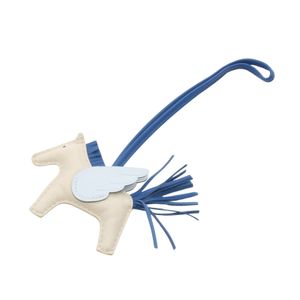 [Used] Hermes Charm Rodeo Pegasus PM Craie Bleu France Bleu Brume Leather Rodeo Pegasus PM Craie Bleu France Bleu Brume