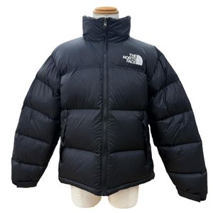 Excellent condition ▼ THE NORTH FACE NUPTSE JACKET Hooded Zip-up Down Jacket with Embroidered Logo, Black, Size M, Men's