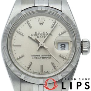 ROLEX 오이스터 퍼페추얼 데이트 여성용 시계 쥬빌리 Oyster Perpetual Date 69190(W) SS 여성용 시계 실버 폴리싱 완료 1995년형 미품 【중고】