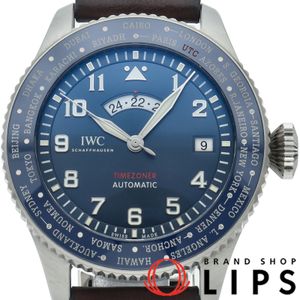 IWC ไอดับเบิลยูซี Pilot's Watch Timezoner Edition Le Petit Prince Limited IW395503 พร้อมกล่องและใบรับประกัน ตัวเรือนสแตนเลส/เซรามิก/สายหนัง นาฬิกาผู้ชาย หน้าปัดสีน้ำเงิน ผ่านการขัดแต่ง สภาพดีเยี่ยม 【มือสอง】