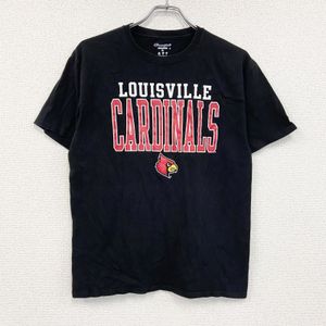 Champion NCAA Short-Sleeve Printed T-Shirt, Black, Size M, Used