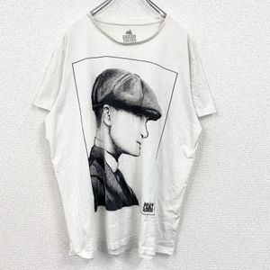 GARRISON TAILORS Peaky Blinders Short-Sleeve Print Movie T-Shirt, White, Size 2XL, Used