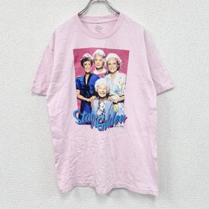 THE GOLDEN GIRLS Short-Sleeve Printed T-Shirt, Pink, Size L, Used