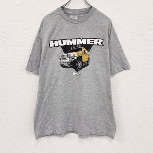ALSTYLE HUMMER Short-Sleeve Printed T-Shirt, Gray, Size XL, Used