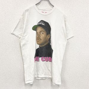 CONTROL ICE CUBE Short-Sleeve Printed T-Shirt, White, Size M, Used