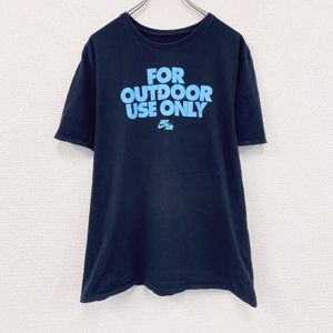 NIKE short-sleeved T-shirt, printed T-shirt, black, size XL, used clothing.