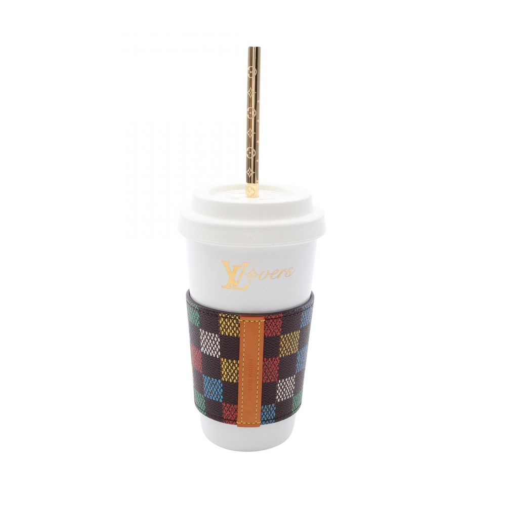 【二手】路易威登LOUIS VUITTON餐具 LV 杯子和吸管 LV 小鳥 Damier GI1281 其他 LV 杯子和吸管 男女通用 二手 A