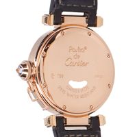 Cartier 폴리싱 완료 750YG 파샤 32 그리드 D 컨벡스 WJ11951G K18×다이아몬드 쿼츠 시계 -【중고】
