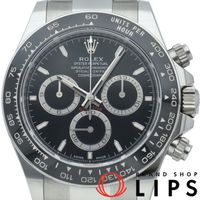 ROLEX 코스모그래프 데이트나 워치 Cosmograph Daytona 126500LN 박스 보증서 SS/세라믹 남성용 시계 블랙 미품 【신품】