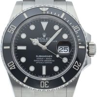 ROLEX 서브마리너 데이트 워치 Submariner Date 126610LN 박스 보증서 SS 남성용 시계 블랙 미사용 신품
