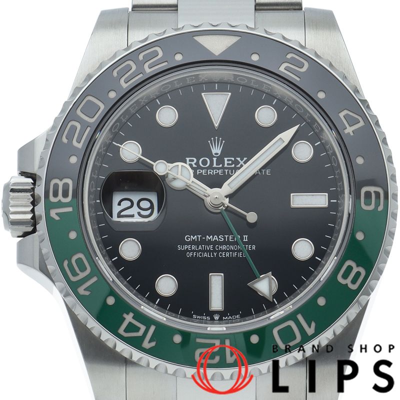 ROLEX GMT-Master II Oyster GMT-Master II 126720VTNR 박스 보증서 SS 남성용 시계 블랙 미사용 신품