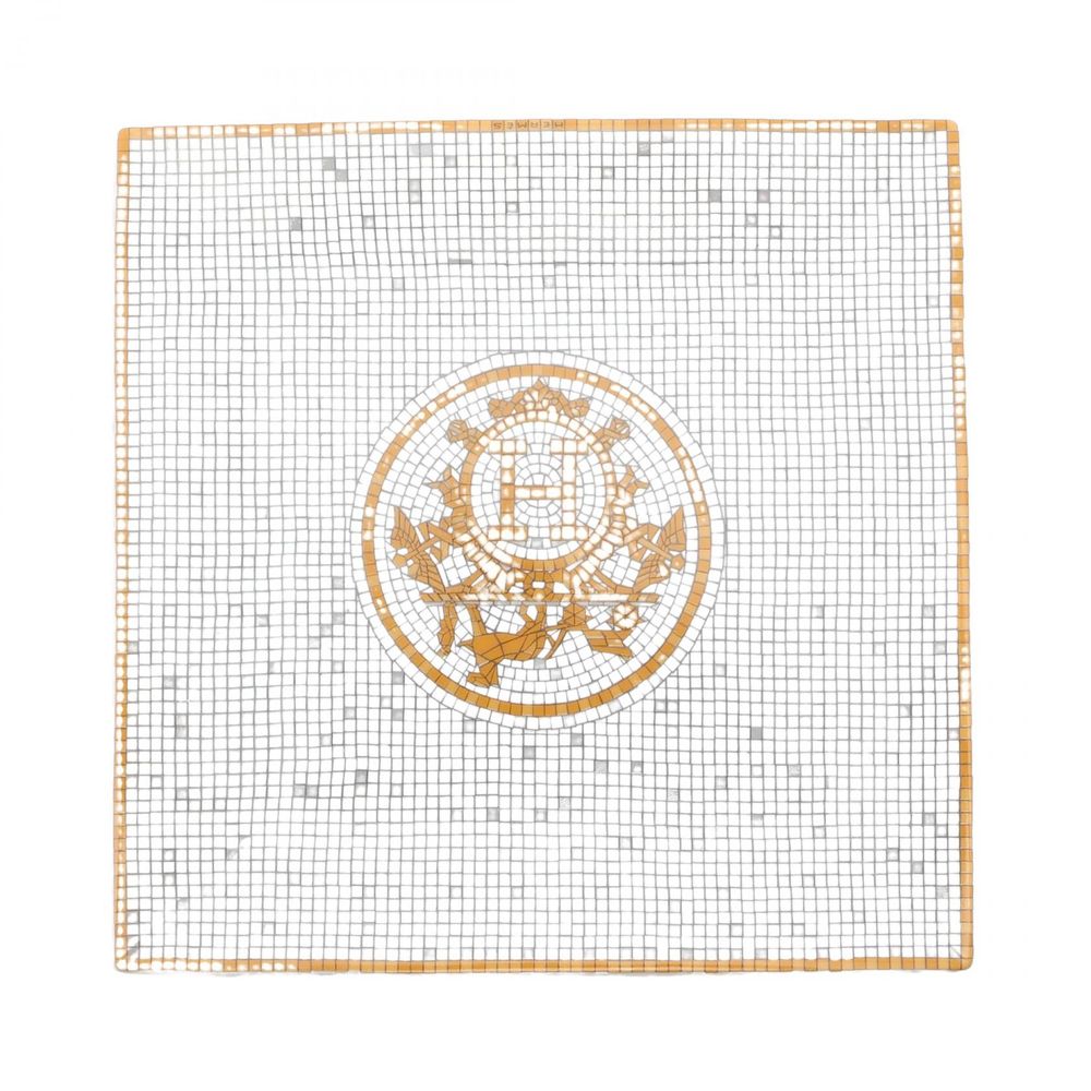 【二手】愛馬仕 (Hermes) 餐具 Petit Carré No. 3 Mosaic 24 金PlateP026043P 其他餐盤 男女通用 二手 A