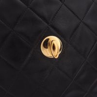 [중고] Chanel 샤넬 숄더백 데카 마트라세 34 싱글 플랩 블랙 램스킨(양가죽) 체인 숄더백 여성용