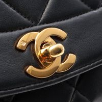 [중고] Chanel 샤넬 숄더백 마틀라세 다이애나 플랩 A01165 블랙 램스킨(양가죽) 마틀라세 다이애나 체인 숄더백 여성용
