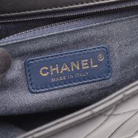 【중고】 Chanel 샤넬 숄더백 라지 플랩 백 마틀라세 2WAY 블랙 레더 마틀라세 체인 숄더백 여성용 Used A