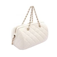 [중고] Chanel 샤넬 숄더백 마틀라세 2WAY AP4474 화이트 캐비어 스킨(그레인드 카프) 마틀라세 미니 보스턴백 여성용 Used A