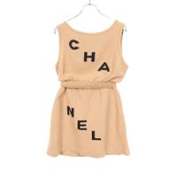 【중고】 Chanel 샤넬 셋업 로고 니트 탱크탑 스커트 기타 니트 셋업 여성용 Used A