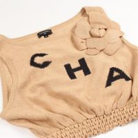 【중고】 Chanel 샤넬 셋업 로고 니트 탱크탑 스커트 기타 니트 셋업 여성용 Used A