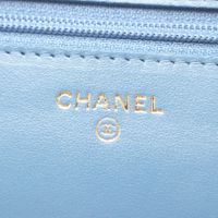[중고] Chanel 샤넬 숄더백 마틀라세 데님 블루 데님 마틀라세 체인 월렛 여성용 Used A