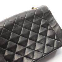 [중고] Chanel 샤넬 숄더백 마틀라세 다이애나 플랩 A01165 블랙 램스킨(양가죽) 마틀라세 다이애나 체인 숄더백 여성용