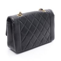 [중고] Chanel 샤넬 숄더백 마틀라세 다이애나 플랩 A01164 블랙 램스킨(양가죽) 마틀라세 다이애나 체인 숄더백 여성용