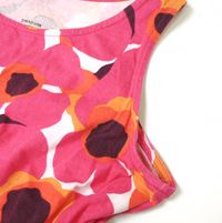 PATAGONIA Patagonia Organic Cotton Dress 플라워 프린트 슬리브리스 원피스 67215 GIRLS (XL) 핑크 탑스【중고】【PATAGONIA】