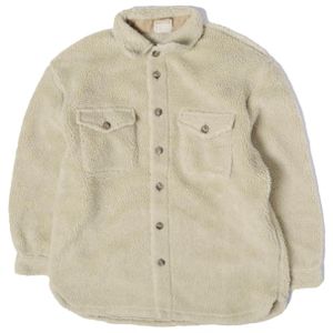 POLO RALPH LAUREN Oversized Faux Shearling Shirt 211866356001 S NATURAL Long Sleeve Boa Fleece Original Price ¥39,600 Top [Used] [POLO RALPH LAUREN]