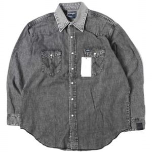 N.HOOLYWOOD COMPILE LINE x Wrangler 26SS Special Order 7.25oz Denim Western Shirt 6261-WR01 peg / WS9390 38(M) CHARCOAL Long Sleeve Top [New/Used] [Pre-owned] [N.HOOLYWOOD COMPILE LINE × Wrangler]