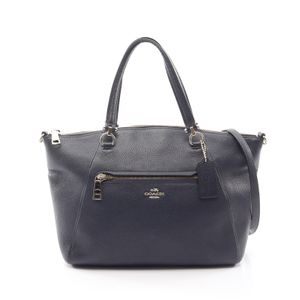 【二手】 COACH 手提包 Madison Prairie Satchel 2WAY 34340 海军蓝 皮革 2way托特包 女士 Used B