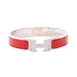 [Pre-owned] Hermes HERMES Bangle Clic Clac PM Stainless Steel Bangle Women's Unused