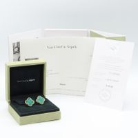 [Pre-owned] Van Cleef & Arpels Magic Alhambra Malachite Earrings VCAR03MH00 K18 (Yellow Gold) Magic Alhambra Malachite Earrings