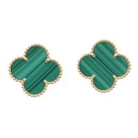 [Pre-owned] Van Cleef & Arpels Magic Alhambra Malachite Earrings VCAR03MH00 K18 (Yellow Gold) Magic Alhambra Malachite Earrings
