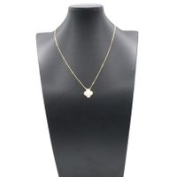 [Pre-owned] Van Cleef & Arpels Vintage Alhambra Necklace, Mother of Pearl, VCARA45900, Neck size 37/41.5cm, K18 (Yellow Gold)