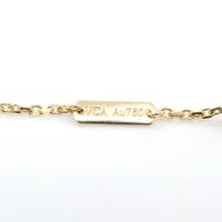 [Pre-owned] Van Cleef & Arpels Vintage Alhambra Necklace, Mother of Pearl, VCARA45900, Neck size 37/41.5cm, K18 (Yellow Gold)
