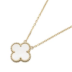 [Pre-owned] Van Cleef & Arpels Vintage Alhambra Necklace, Mother of Pearl, VCARA45900, Neck size 37/41.5cm, K18 (Yellow Gold)